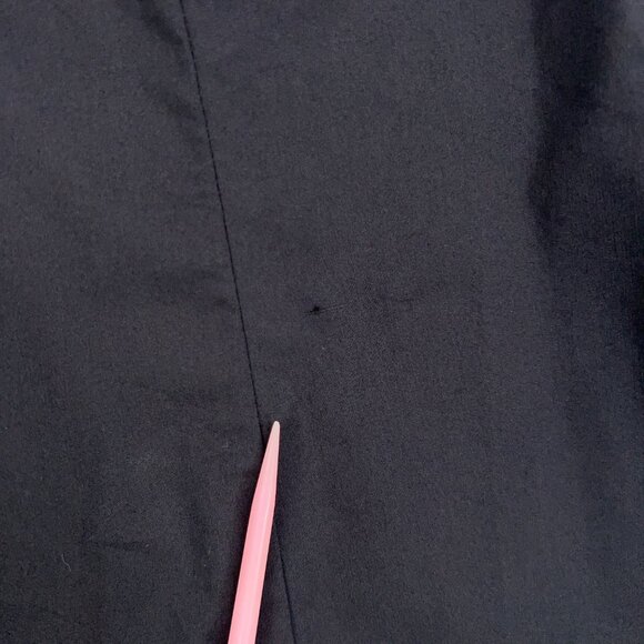 Soft Surroundings Shirt Womens Small Black Ruffle Wire Double Collar Structured - Picture 4 of 15